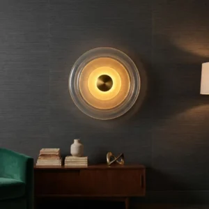 MODERN GLASS LED WALL LIGHT