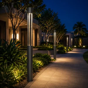 TOWER-P OUTDOOR POLE LIGHT- ROUND DESIGN