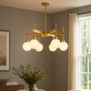MODERN 6-LIGHT CHANDELIER