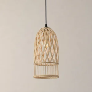 MODERN BAMBOO CAGE PENDANT LIGHT