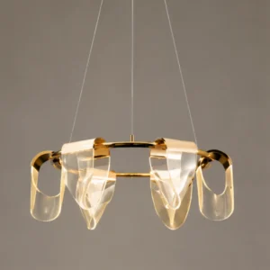 MODERN FRENCH GOLD ARTISTIC LED CHANDELIER