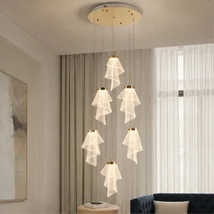 CASCADING ACRYLIC LED PENDANT LIGHT