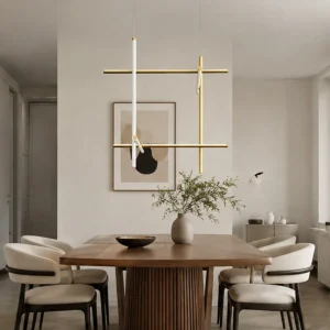 MODERN CROSS FRAME LED PENDANT LIGHT